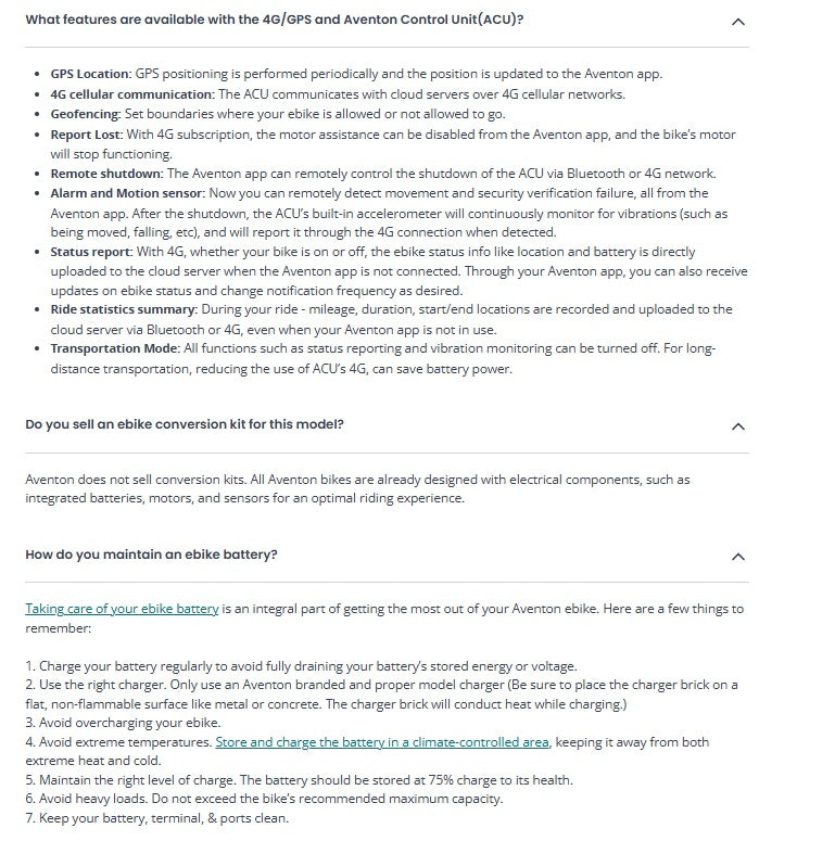 Aventon Aventure M Front Suspension Mountain E-Bike