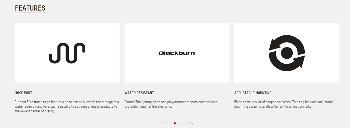 Blackburn Design Outpost Bicycle Frame Bag - Small