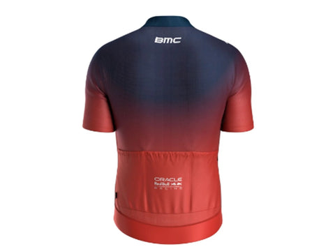 BMC Adicta Lab Valent Short Sleeve Full Zipper Men's Cycling Jersey - Red Bull