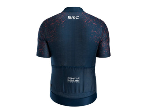 BMC Adicta Lab Valent Short Sleeve Full Zipper Men's Cycling Jersey - Red Bull