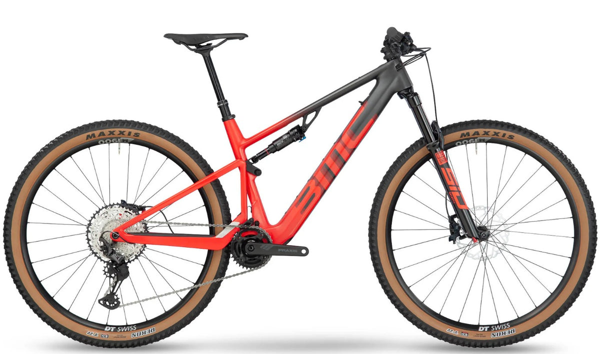 Fourstroke FOUR 3 BMC 2023 FourStroke Amp LT Two Full Suspension Electric Mountain Bike M Carbon/Red