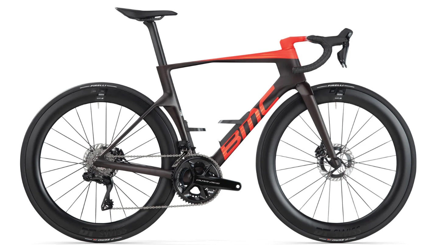 Di2 Kit - No 3 BMC Teammachine R 01 Two Dura Ace Di2 12 Speed Disc Road Bike - 51 cm / MaroonCarbon/NeonRed