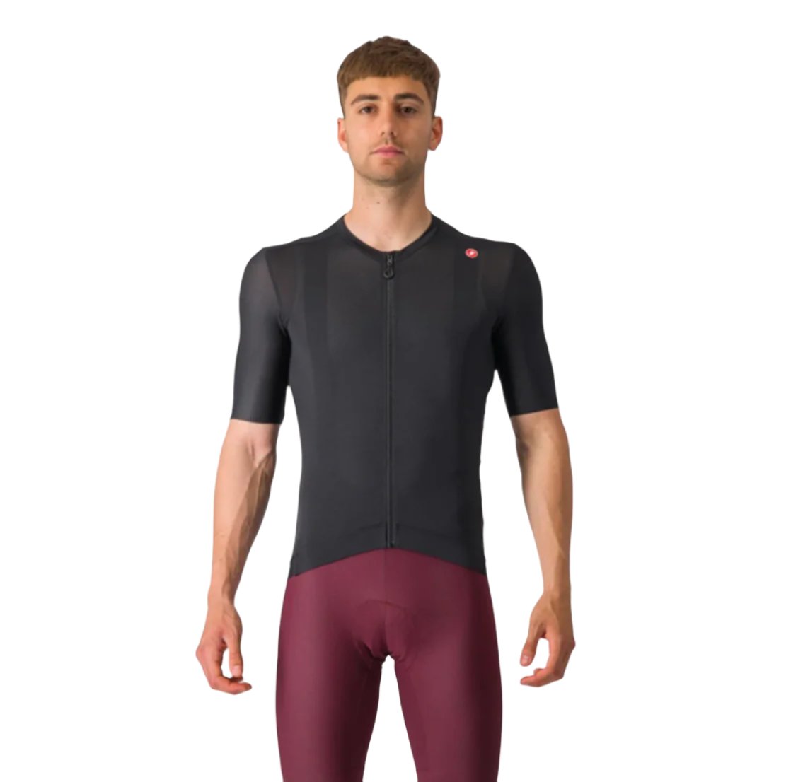 Castelli Espresso Short Sleeve Full Zipper Cycling Jersey