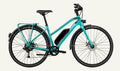 Charge City Step Through Active E-Bike (Height - 5'1" to 6'0") - Turquoise