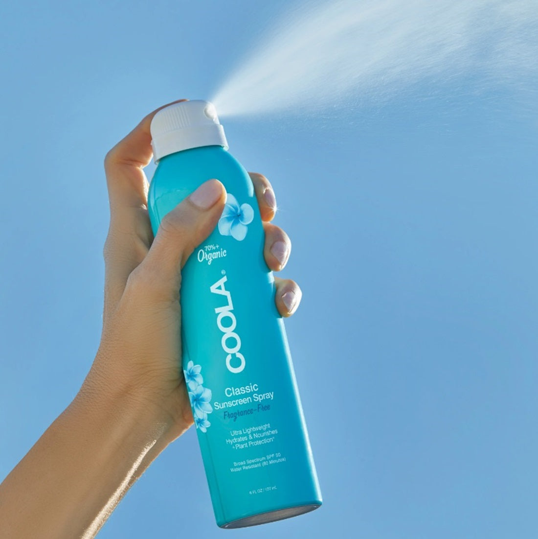 COOLA Classic Body Organic Suncreen Spray SPF 50 - Fragrance Free Sunscreen