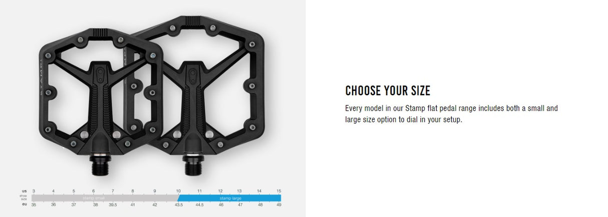 CrankBrothers Stamp 1 Gen 2 Flat Platform Bicycle Pedals