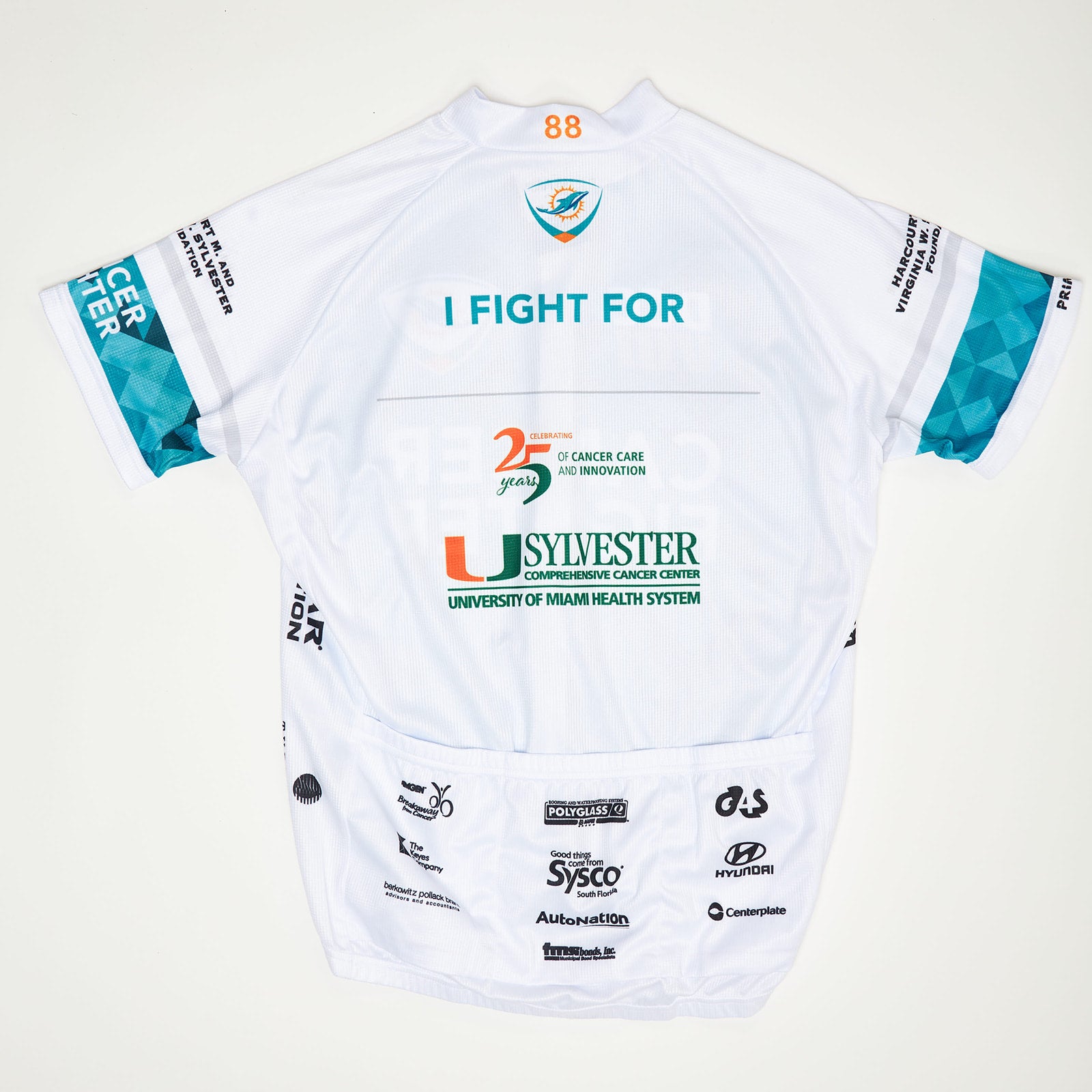 DCC VIII 2018 Dolphins Cancer Challenge Cycling Jersey