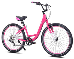 Haven Susan G. Komen 8 27.5 Step Thru 8 Speed Beach Cruiser Bike