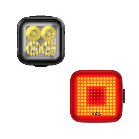 Knog Blinder 900 Front and Blinder Square 100 Rear Light Combo Set