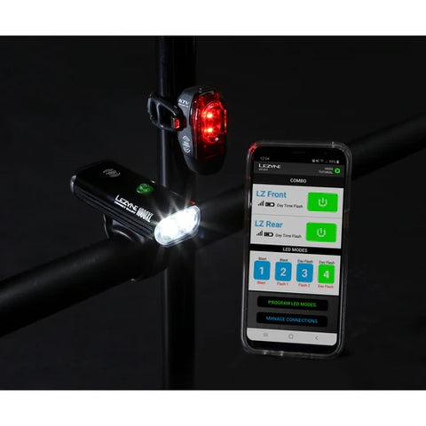 Lezyne Connect Smart 1000XL / KTV Smart Pair Bike Light Combo