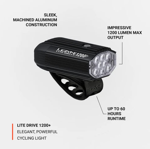 Lezyne Lite Drive 1200+ Front Bicycle Light