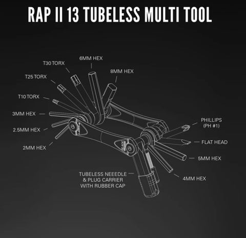 Lezyne RAP II 13 Compact Bicycle Multi Tool