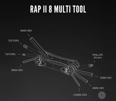 Lezyne RAP II 18 Compact Bicycle Multi Tool