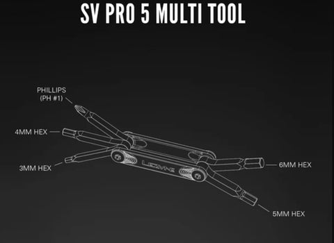 Lezyne SV Pro 5 Compact Bicycle Multi Tool