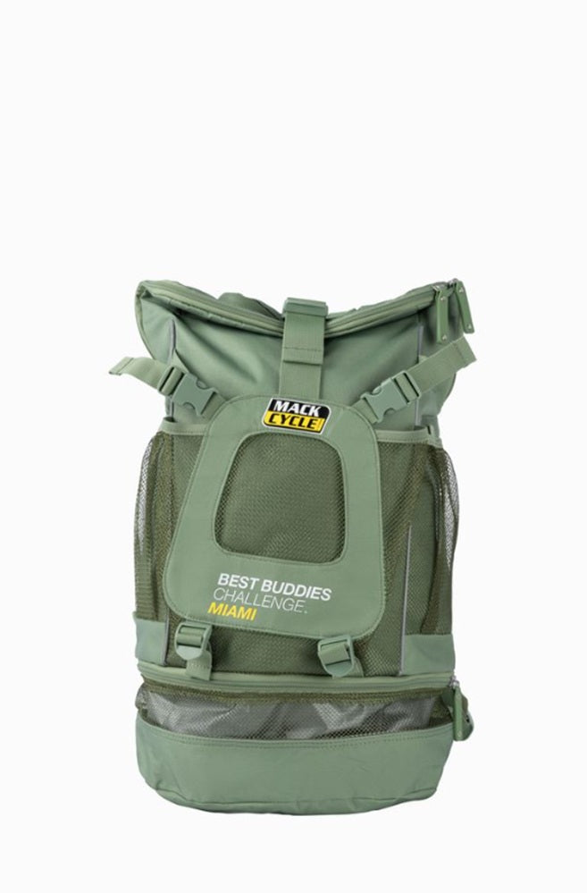 Mack Cycle X Best Buddies Sage Green Transition Backpack