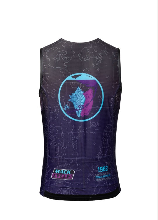 Mack Cycle Key West Purple Men's Sleeveless Triathlon Top