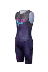 Mack Cycle Key West Purple Sleeveless Triathlon Race Suit