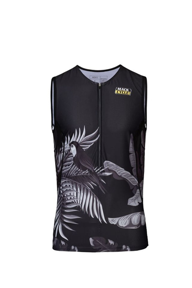 Men's Wild Animals Sleeveless Triathlon Top