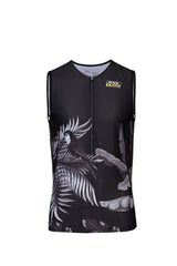 Men's Wild Animals Sleeveless Triathlon Top