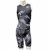 Men's Wild Animals Sleeveless Triathlon Race Suit