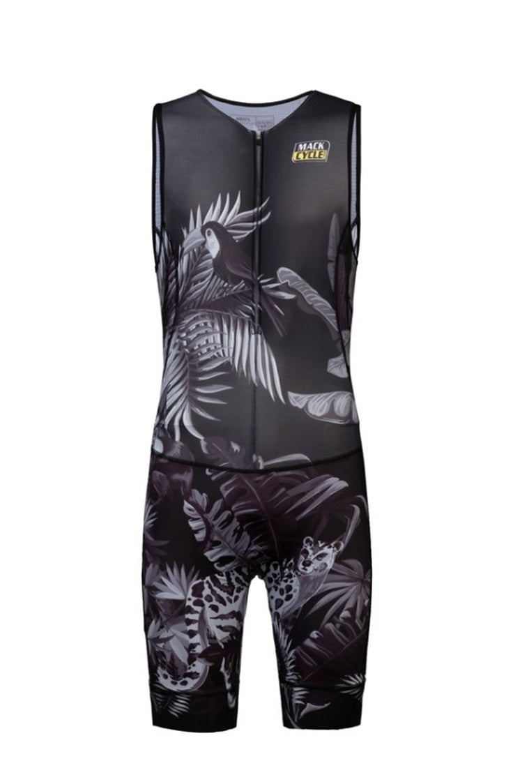 Men's Wild Animals Sleeveless Triathlon Race Suit
