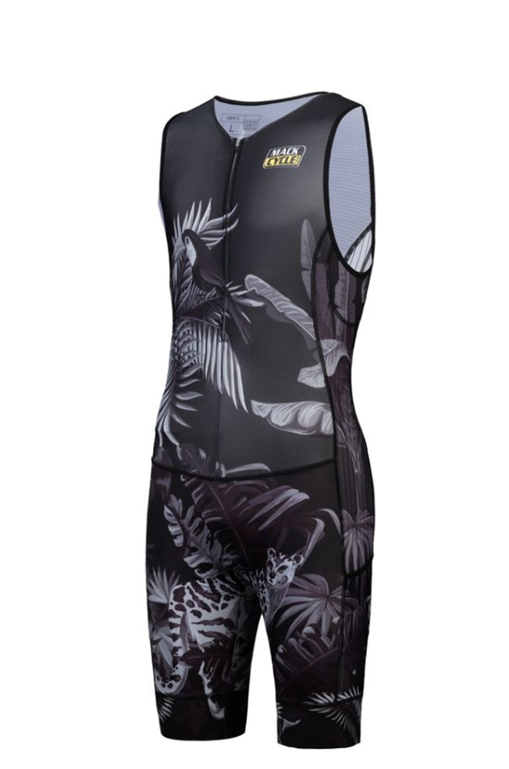 Men's Wild Animals Sleeveless Triathlon Race Suit