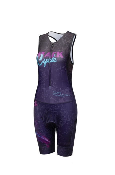 Mack Cycle Key West Women's Purple Sleeveless Triathlon Race Suit