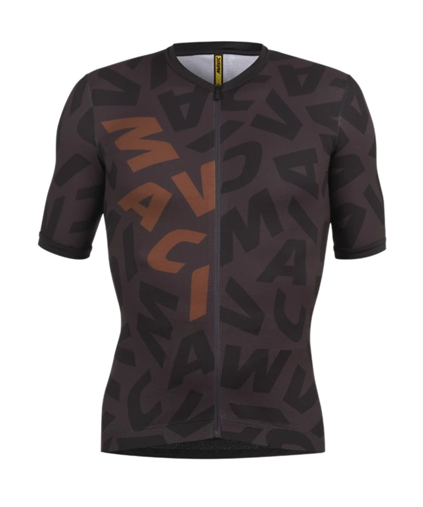 Mavic Aksium Graphic Full Zipper Short Sleeve Cycling Jersey