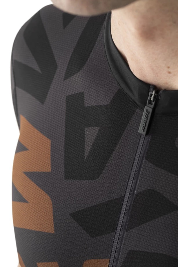 Mavic Aksium Graphic Full Zipper Short Sleeve Cycling Jersey