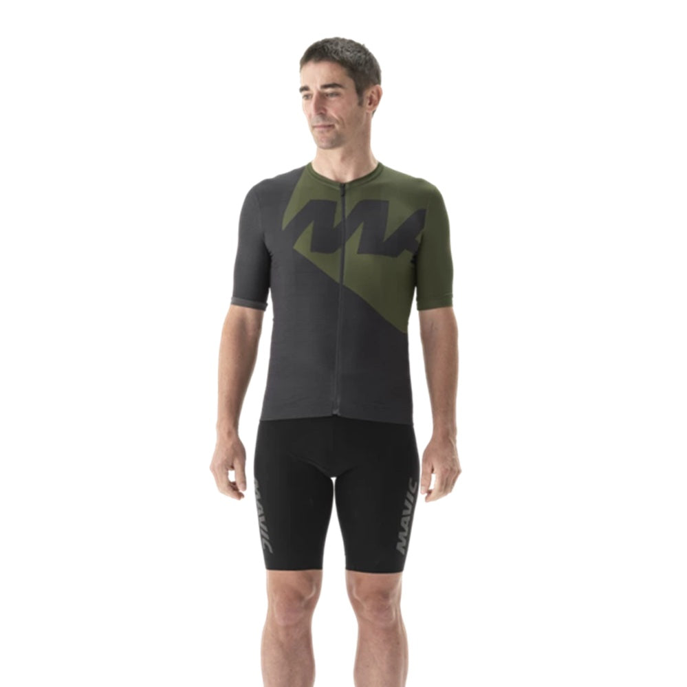 Mavic Aksium Graphic Full Zipper Short Sleeve Cycling Jersey