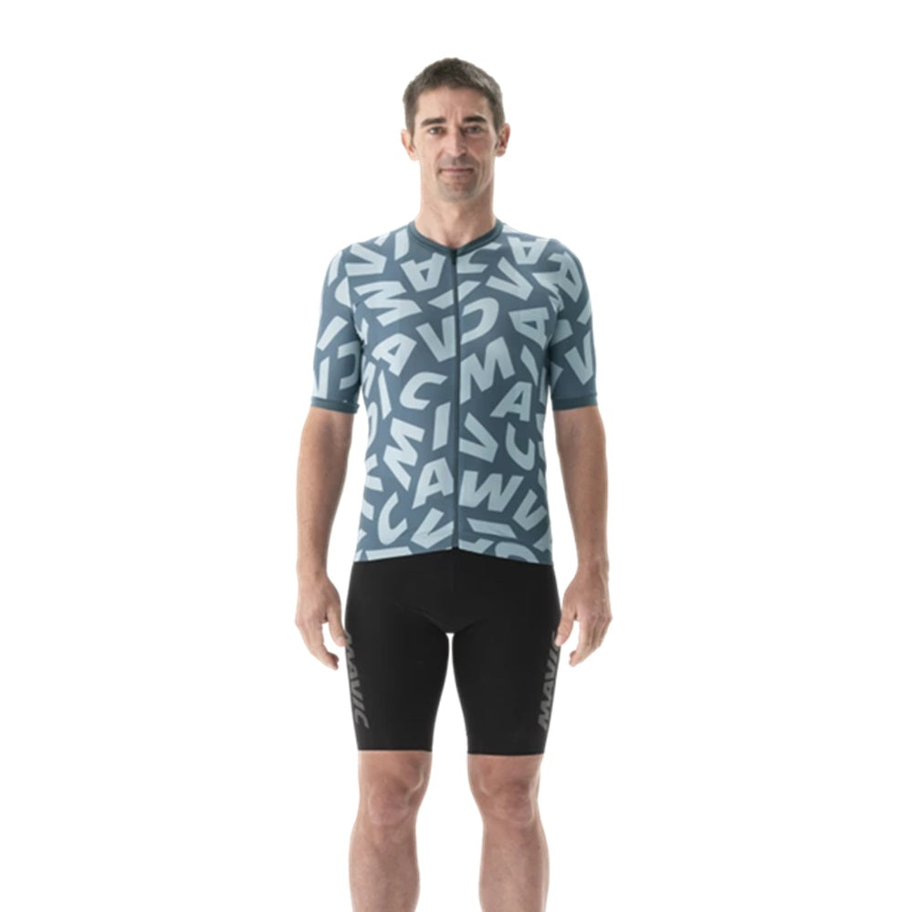 Mavic Aksium Graphic Full Zipper Short Sleeve Cycling Jersey