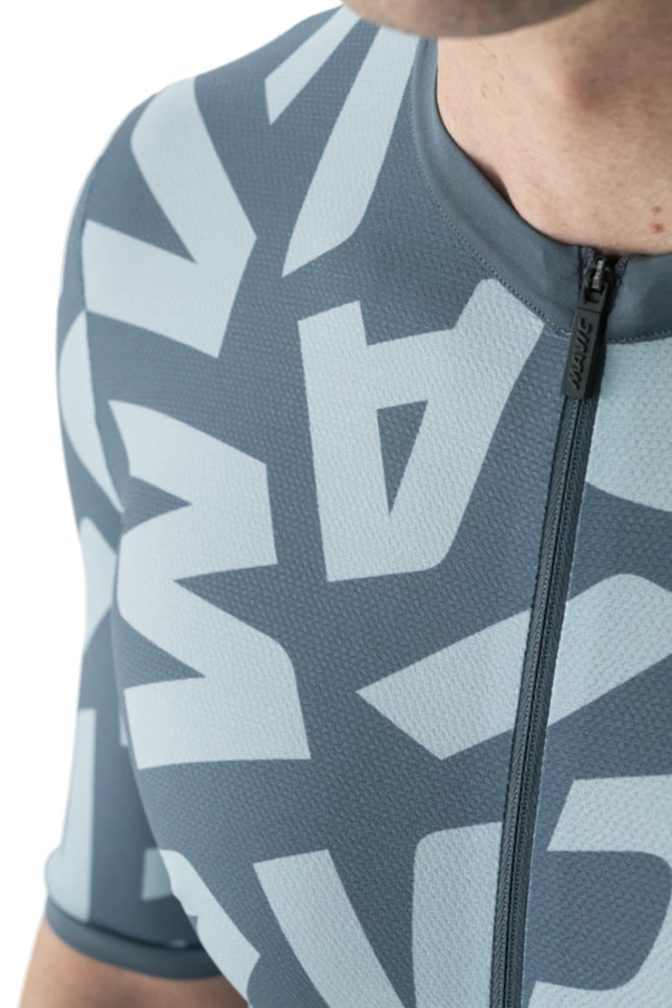 Mavic Aksium Graphic Full Zipper Short Sleeve Cycling Jersey