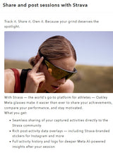 Oakley Meta Vanquish AI Sunglasses Powered by Meta AI and Garmin