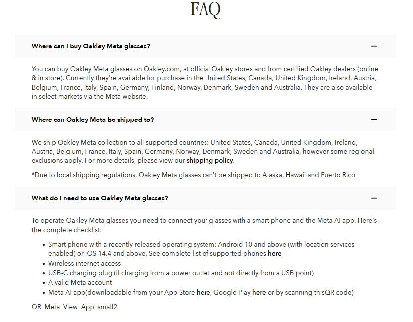 Oakley Meta Vanquish AI Sunglasses Powered by Meta AI and Garmin