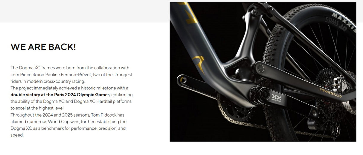 Pinarello Dogma XC SRAM XX SL Eagle 12 Speed Full Suspension Mountain Bike