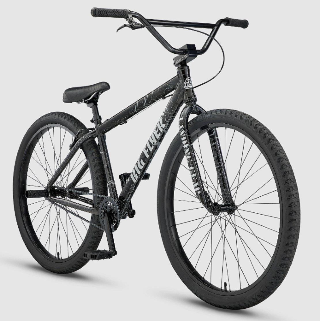 SE Bikes Big Flyer 29 BMX Bike - Black Crackle