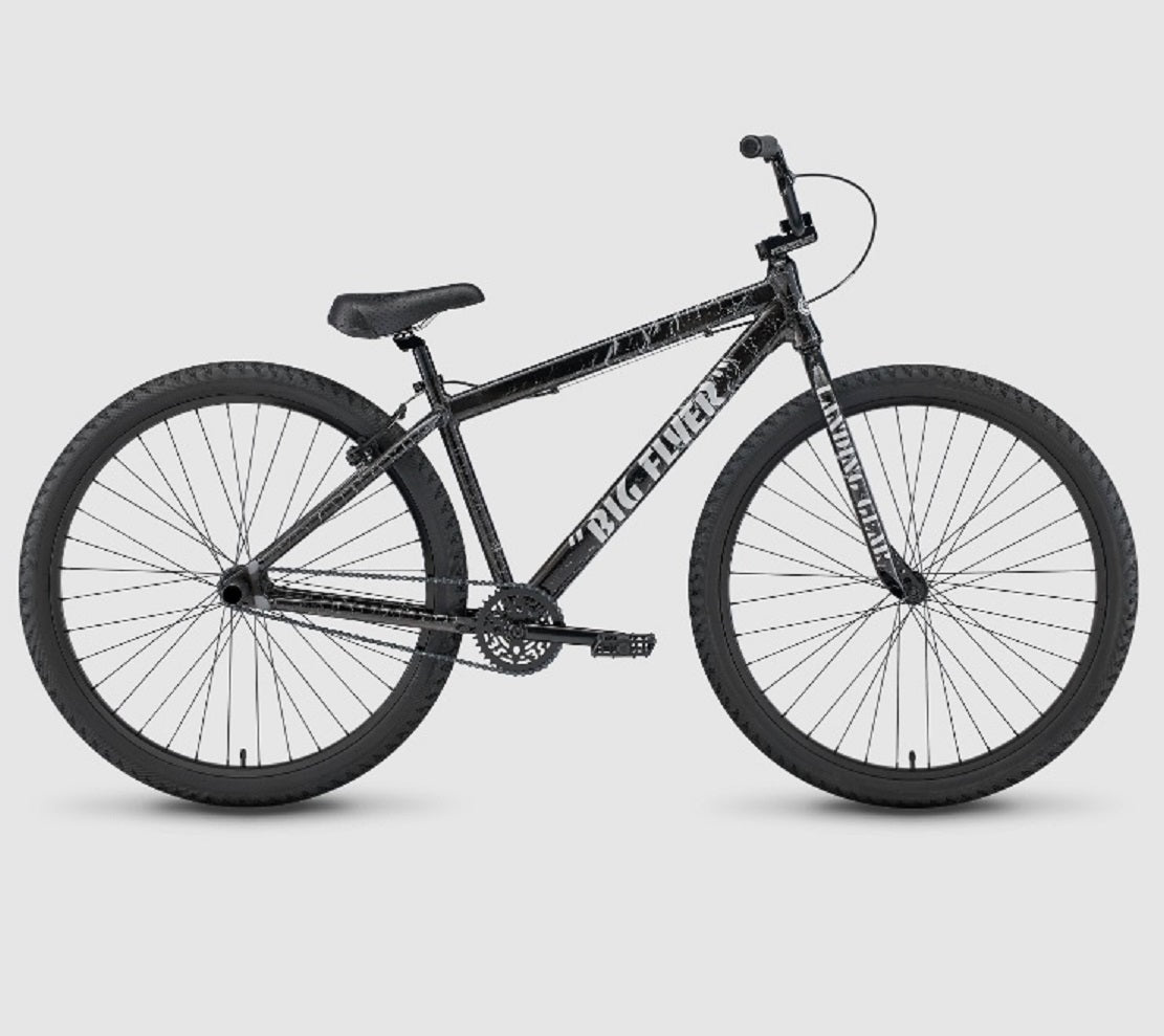 SE Bikes Big Flyer 29 BMX Bike - Black Crackle