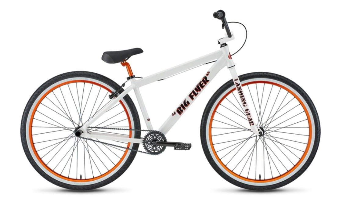 SE Bikes Big Flyer 29 BMX Bike (White/Orange)