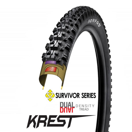 Serfas MTBKB Survivor Wire Bead Krest Mountain Bike Tire