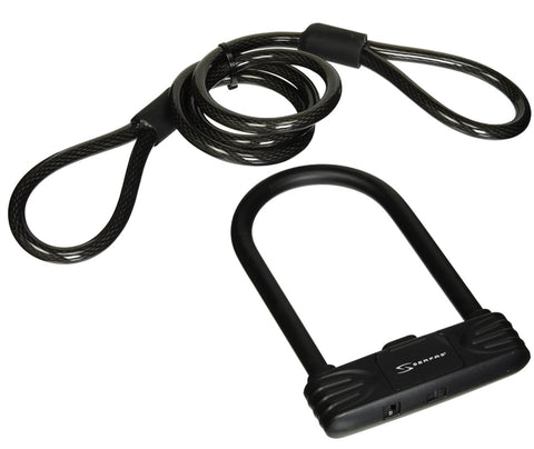 Serfas Programmable U-Lock and Cable-Lock Bicycle Lock Combo