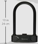 Serfas Programmable U-Lock and Cable-Lock Bicycle Lock Combo