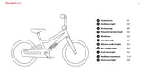 Woom GO 2 14" Kid's Bike (Recommended for height 3'1" to 3"7")