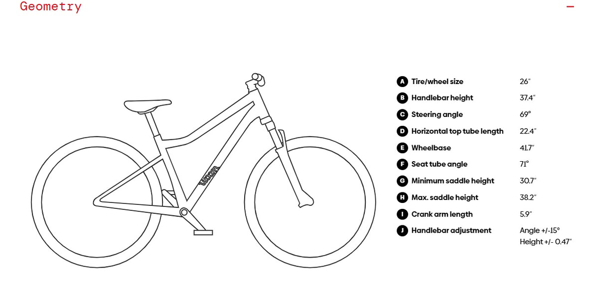 Woom Off Air 6 26 Inch 9 Speed Kid's Mountain Bike (Recommended for Height 4'7" - 5'5")