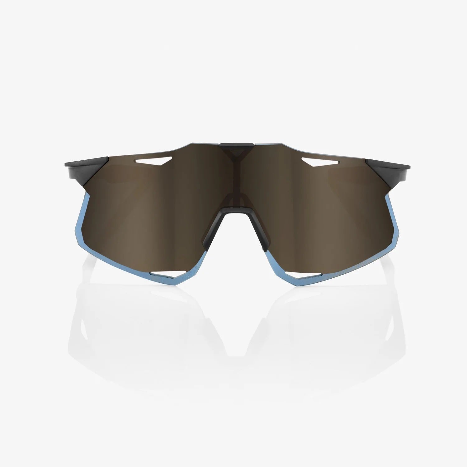 100% Hypercraft Cycling Sunglasses - MatteBlack/SoftGold