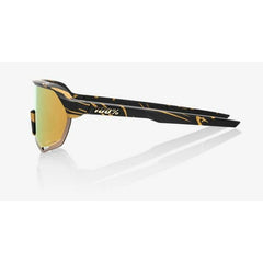 100% S2 Peter Sagan LE Metallic Gold Flake HiPer Gold Mirror Lens Sunglasses