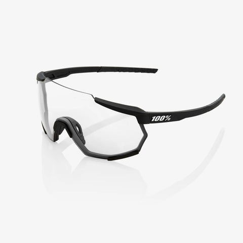 100% Racetrap Performance Sunglasses - GlossBlack/SmokeLens