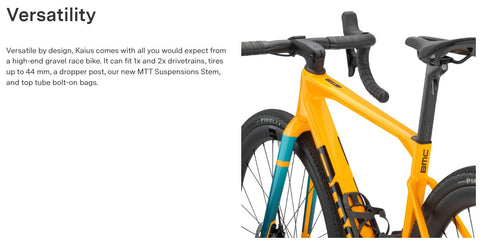 2023 BMC Kaius 01 Three 12 Speed Sram Rival eTap Disc Gravel Bike