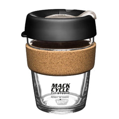 "Ready to Pedal" KeepCup Re-usable Glass Cup - Brew Series - 12oz