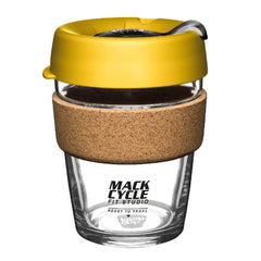 "Ready to Pedal" KeepCup Re-usable Glass Cup - Brew Series - 12oz