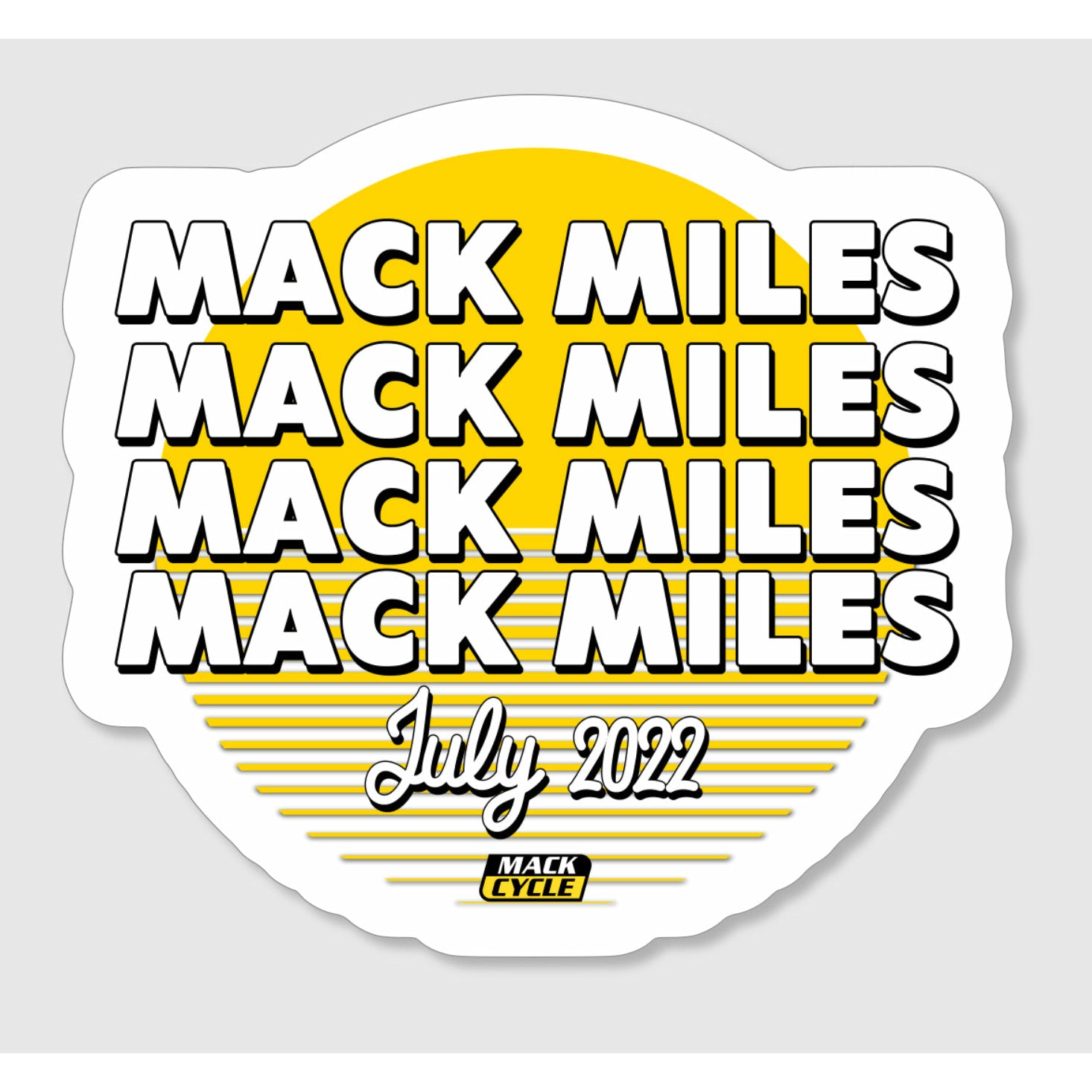 Mack Miles July 2023 Entry Sticker